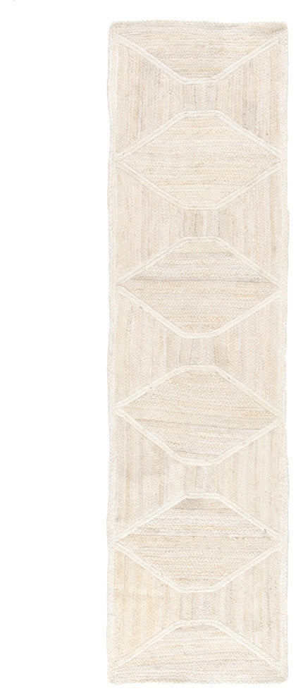 Jaipur Living Sisal Bow Natural Trellis Ivory/ Beige Runner Rug 3'X12'