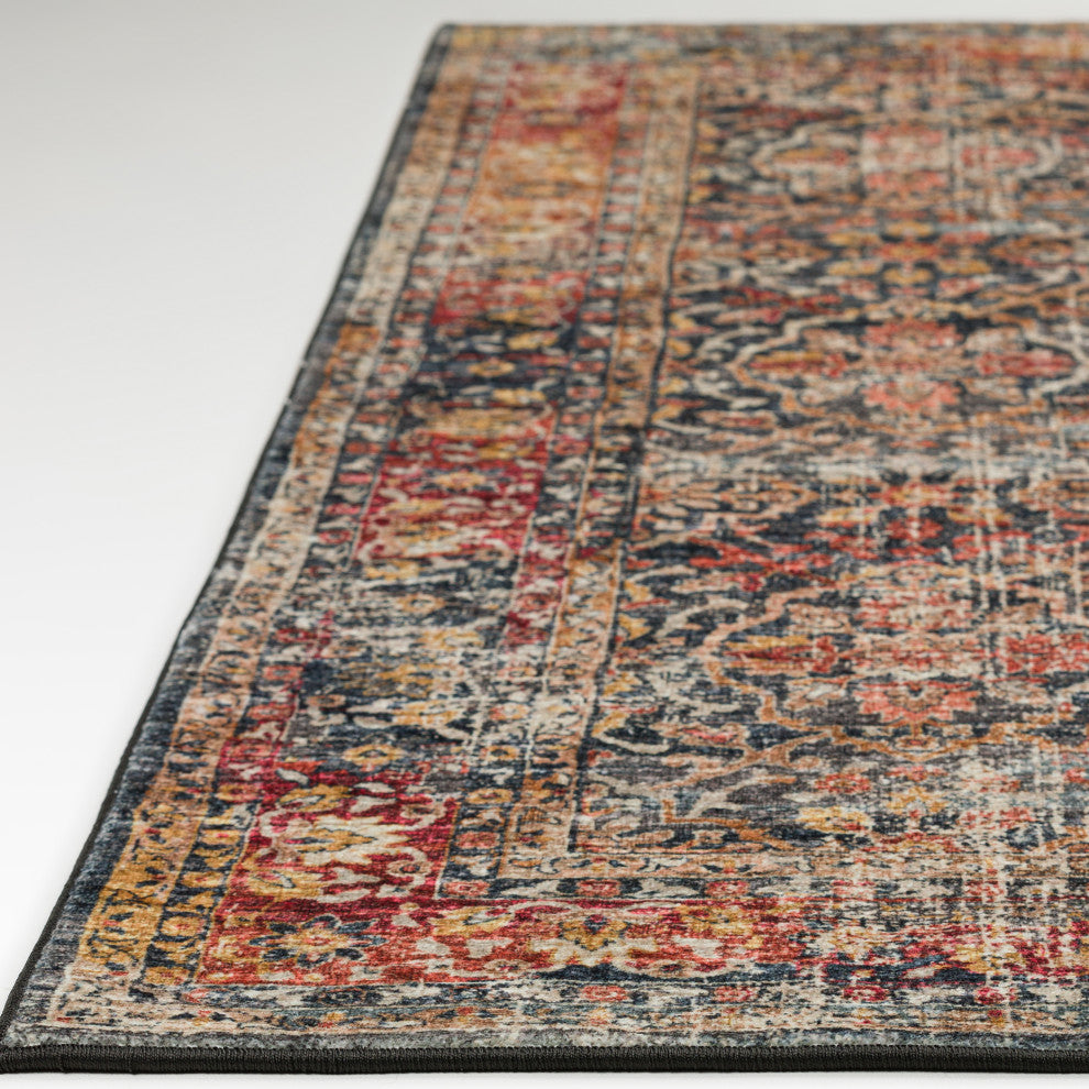Jericho JC3 Charcoal 4' x 4' Round Rug