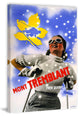 "Mont Tremblant" Painting Print on Wrapped Canvas, 16"x24"