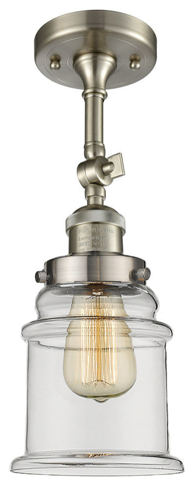 Innovations Lighting 201F-Sn-G182 1 Light Semi-Flush Mount