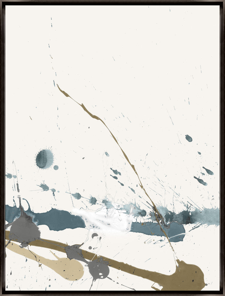 24x32 Winding Road VI, Framed Artwork, Espresso