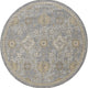 3' X 5' Sage Green Floral Vine Bordered Wool Indoor Area Rug