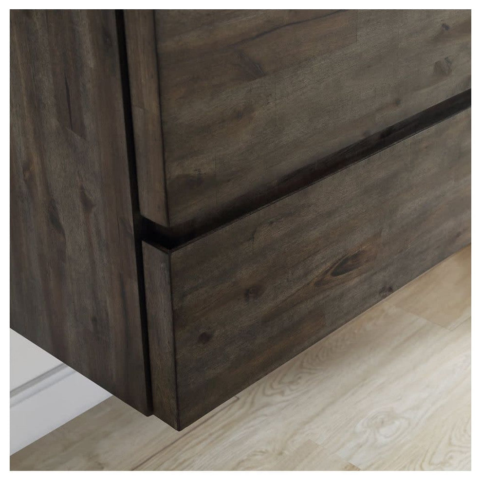 Fresca Formosa Modern 70" Ash Floor Standing Double Sink Bathroom Cabinet
