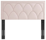 Greta Performance Velvet Twin Headboard, Pink