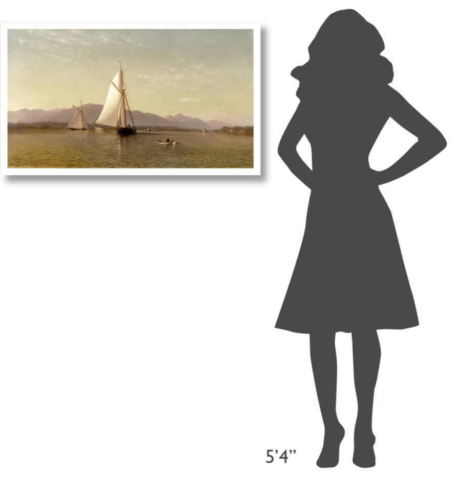 "The Hudson at the Tappan Zee, 1876" Print by Francis Augustus Silva, 38"x23"