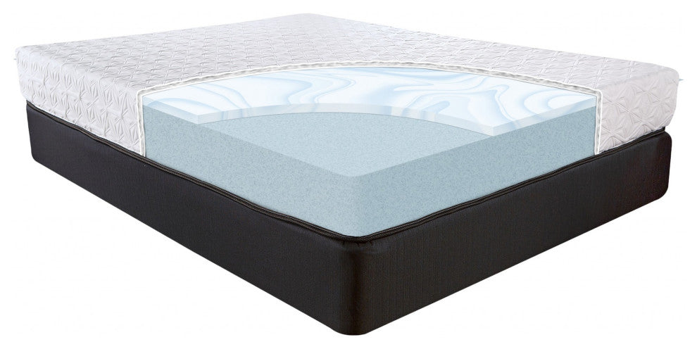 8" Three Layer Gel Infused Memory Foam Smooth Top Mattress King