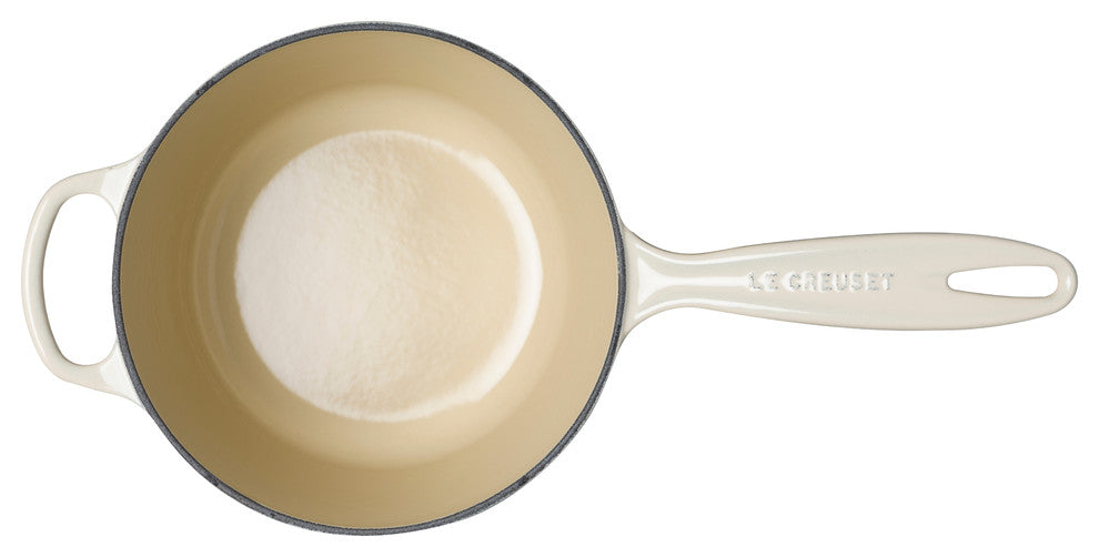 Le Creuset Signature Cast Iron Saucepan, 20 cm, Almond