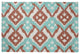 Hipster Spring Chenille Rug, Light Blue, 2'x3'