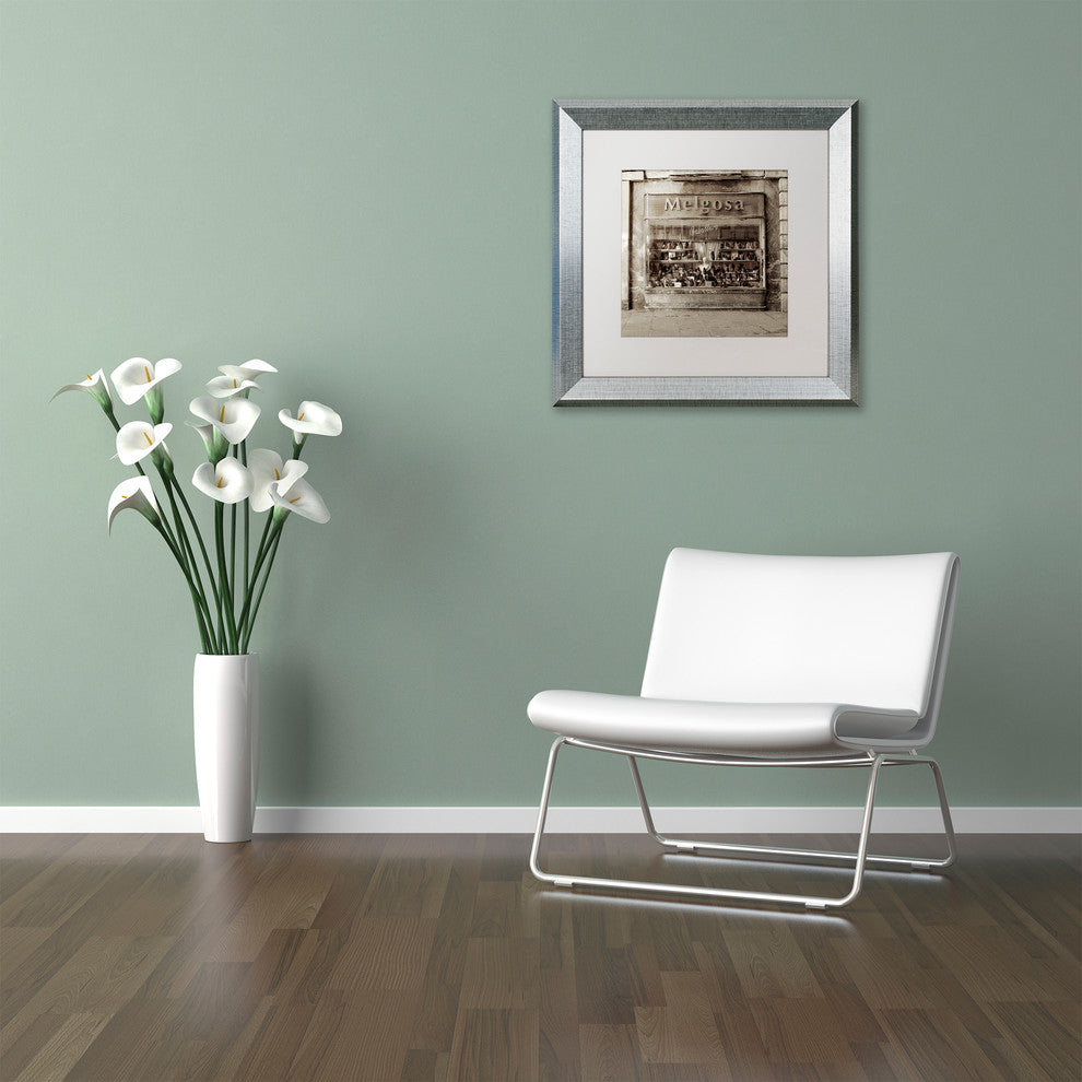 Alan Blaustein ''Borgos II'' Art, Silver Frame, White Mat, 16x16