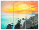 "Panoramic Sunset" Photography Metal Wall Art, 3 Panels, 36"x28"