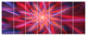 Shining Red Purple Exotic Flower, Floral Canvas Art Print, 83"x32", 7 Panels