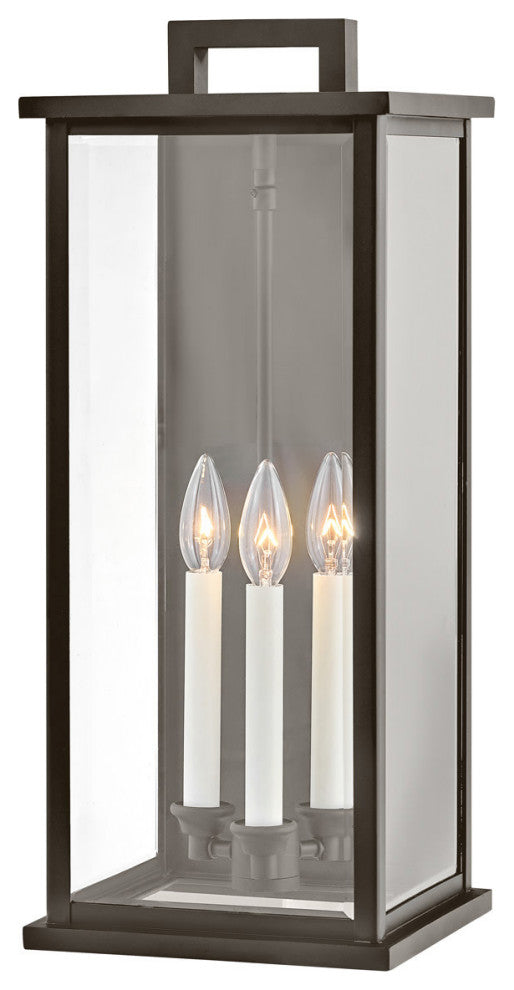 Hinkley Lighting 20015 Weymouth 3 Light 22" Tall Outdoor Wall - Oil Rubbed
