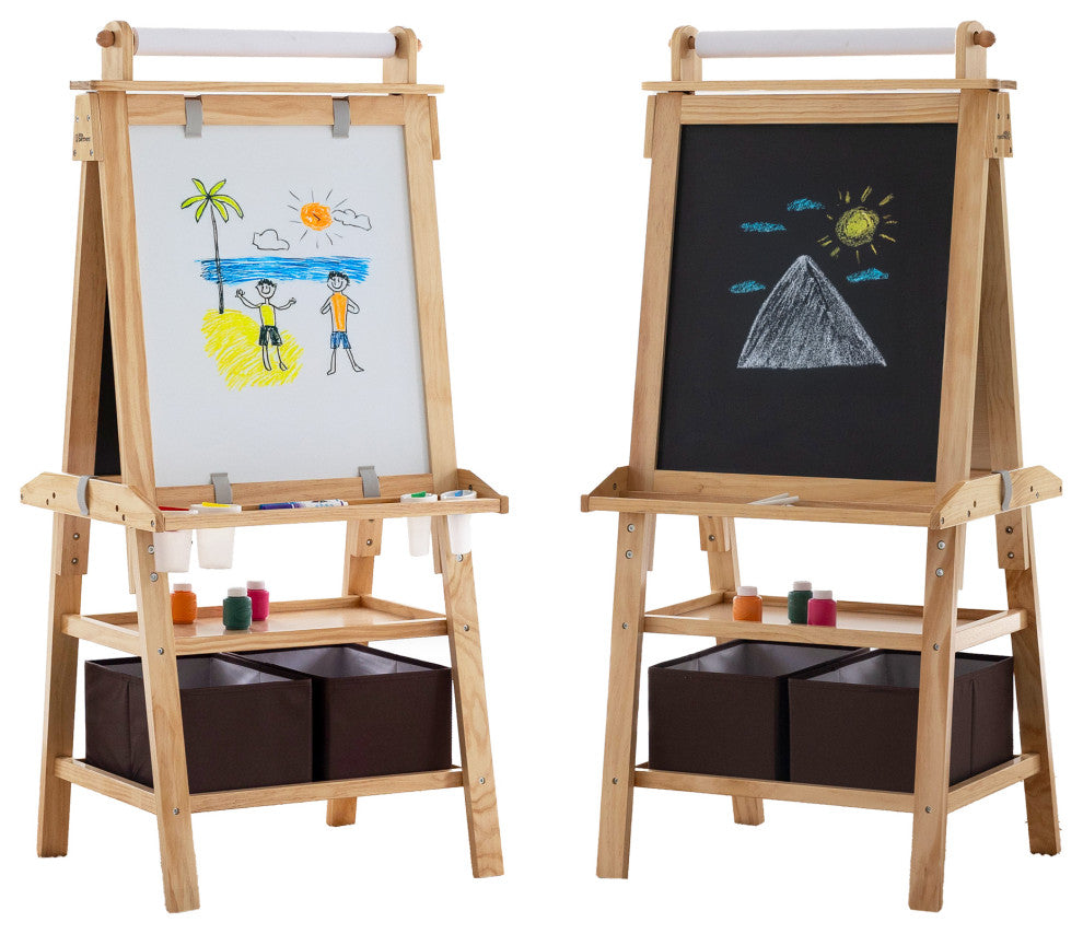Little Partners Deluxe Learn and Play Art Center, Natural