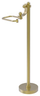 Free Standing European Style Toilet Tissue Holder, Satin Brass