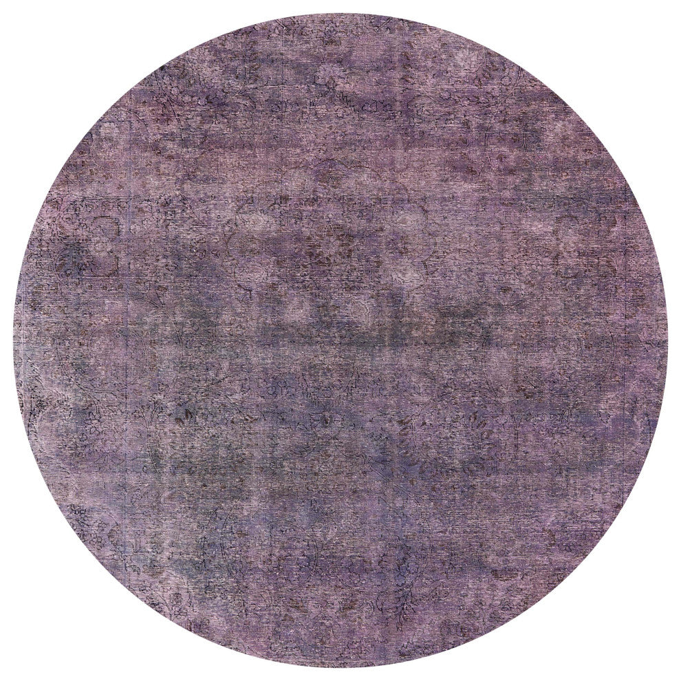 Ahgly Company Indoor Round Mid-Century Modern Area Rugs, 6' Round