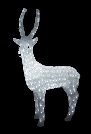 41" Lighted Commercial Grade Acrylic Reindeer Christmas Display Decoration