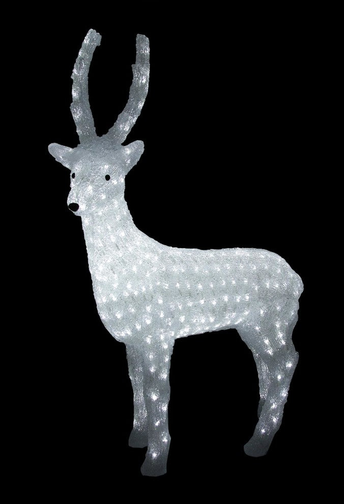 41" Lighted Commercial Grade Acrylic Reindeer Christmas Display Decoration