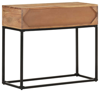 vidaXL Console Table Entryway Table Side Table with Drawers Solid Acacia Wood