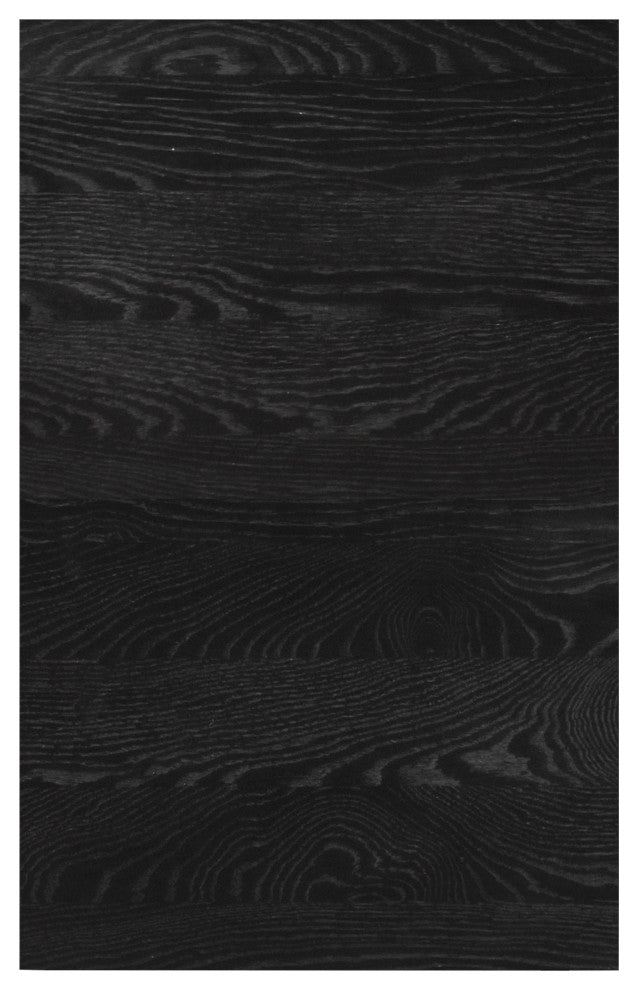 June Black Oak Console Table, Black, 60" W X 18" D X 30" H
