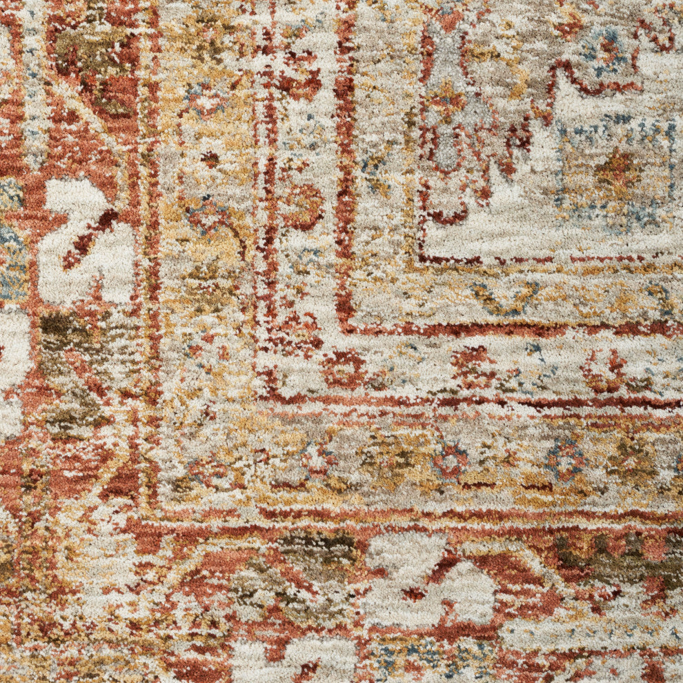 Nourison Home 5'3"x7'8" Petra Rust Area Rug