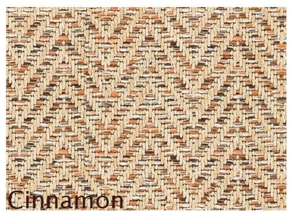 Couristan Tortola Indoor/Outdoor Accent Rugs - 50+ Custom Sizes, Cinnamon, Round 9'