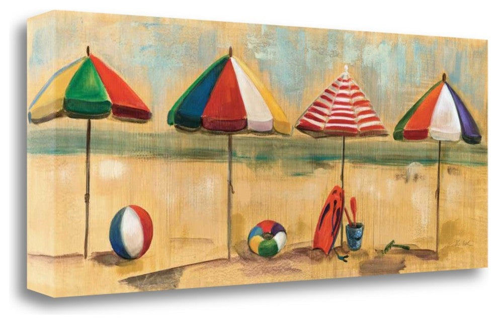 "Living Is Easy I - Umbrellas" By Silvia Vassileva, Gallery Wrap Canvas