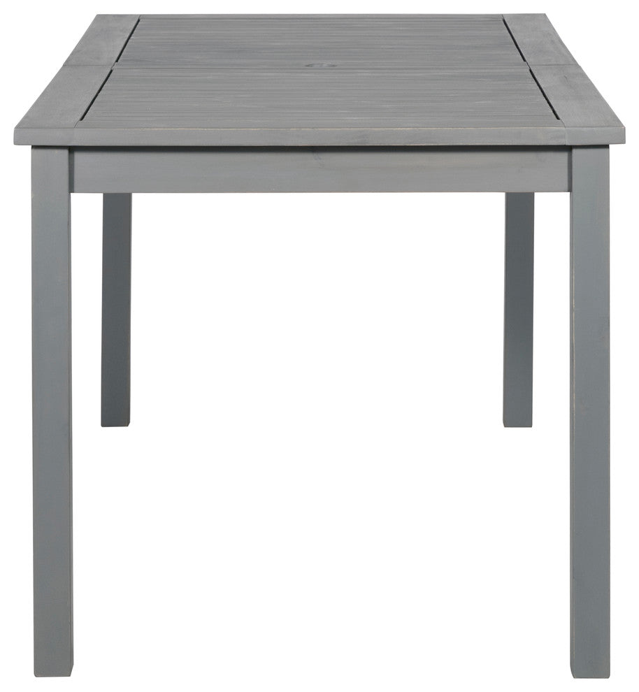 Simple Outdoor Dining Table, Gray Wash