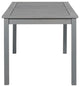 Simple Outdoor Dining Table, Gray Wash