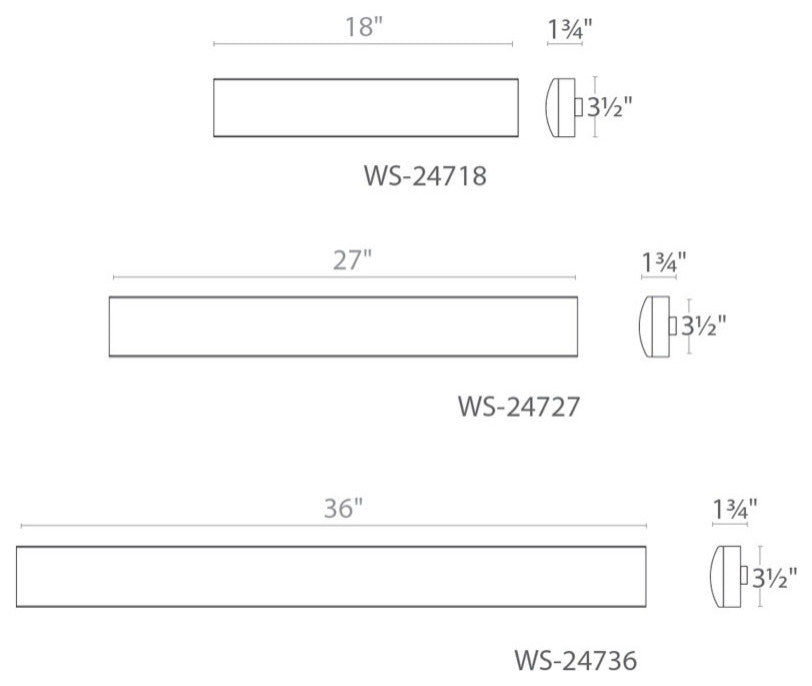 Modern Forms Spectre 18" LED Bath and Vanity Light in Brushed Aluminum