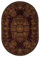 Safavieh Heritage Hg640C Red Area Rug, 7'x9' Oval