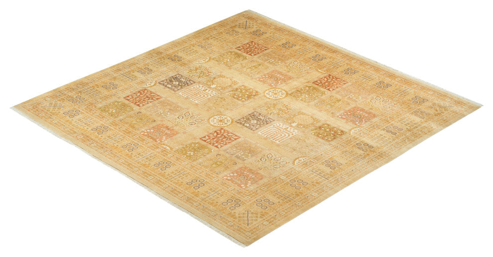 Mogul, One-of-a-Kind Hand-Knotted Area Rug Ivory, 8'2"x8'2"