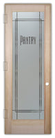 Pantry Door - Ultra Pantry - Douglas Fir (stain grade) - 28" x 80" - Knob on...