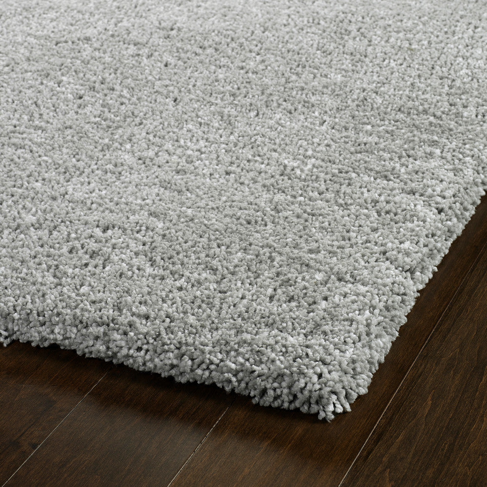 Kaleen Handmade Cotton Bloom Gray Polyester Rug, Gray, 2''3"x8''