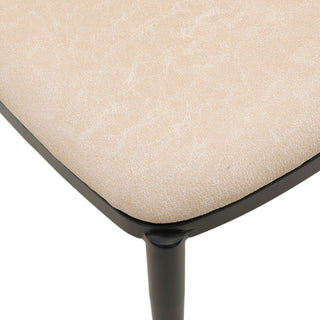 LeisureMod Tule Dining Side Chair, Set of 2, Walnut/Light Brown