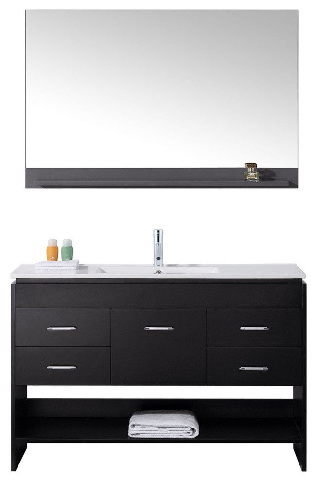Gloria 48" Single Bathroom Vanity Set, Espresso