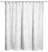 Light Gray Eucalyptus Pattern 71x74 Shower Curtain