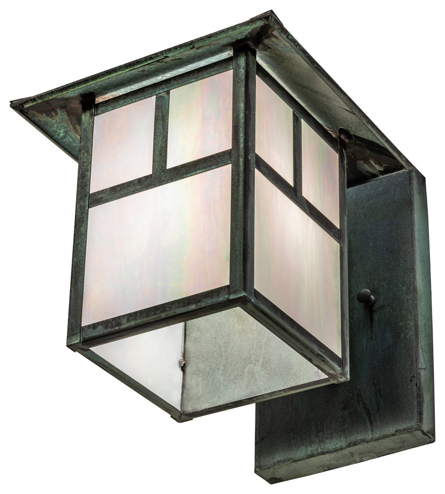 9 Wide Seneca T Mission Curved Arm Wall Sconce