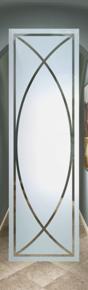 Interior Prehung Door or Interior Slab Door - Arcs - Primed - 24" x 96" -...