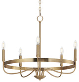 Maxim 14495 Frankie 5 Light 26"W Taper Candle Style Chandelier - Heritage