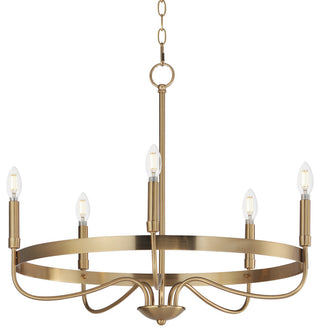 Maxim 14495 Frankie 5 Light 26"W Taper Candle Style Chandelier - Heritage
