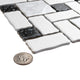 Academy White and Black Porcelain Floor and Wall Tile