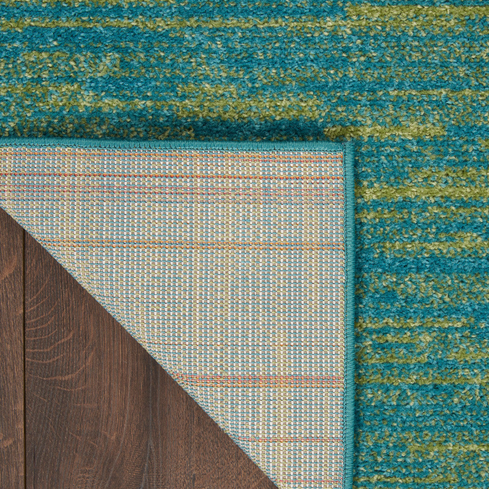 Nourison Essentials 9' x 12' Blue Green Outdoor Area Rug