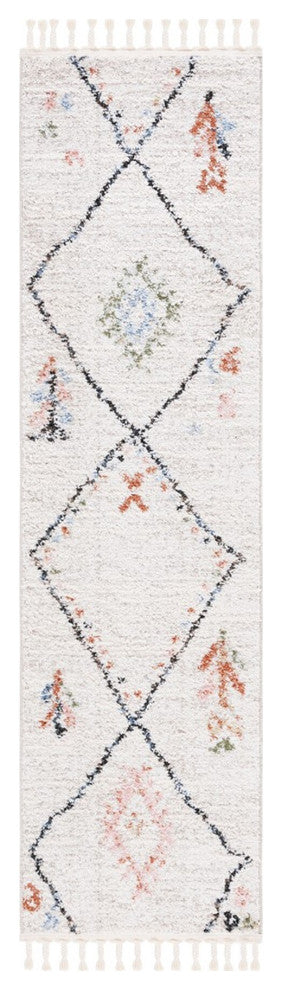 Safavieh Chapel Collection CHP400A Rug, Ivory/Black, 2'2"x8'