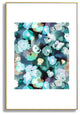 Ninola Design Watery coastal flowers Metal Framed Art Print