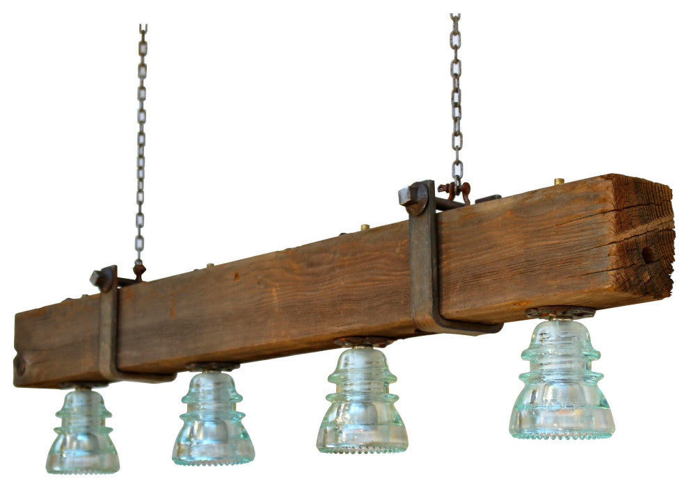 Insulator LED Telegraph Pole Cross Bar Chandelier