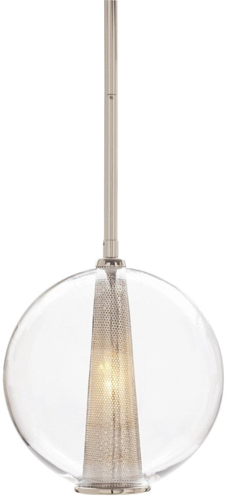 Caviar Adjustable Pendant, Medium, Polished Nickel