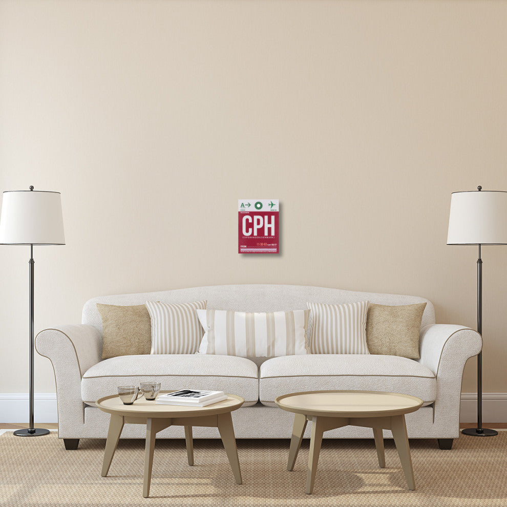 "CPH Copenhagen Luggage Tag 2" Fine Art Print