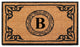 A1HC First Impression Geneva Monogrammed Entry Doormat 24"x39", B