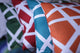 Pillow Decor - Bird's Nest Teal Throw Pillow 12X19, Red