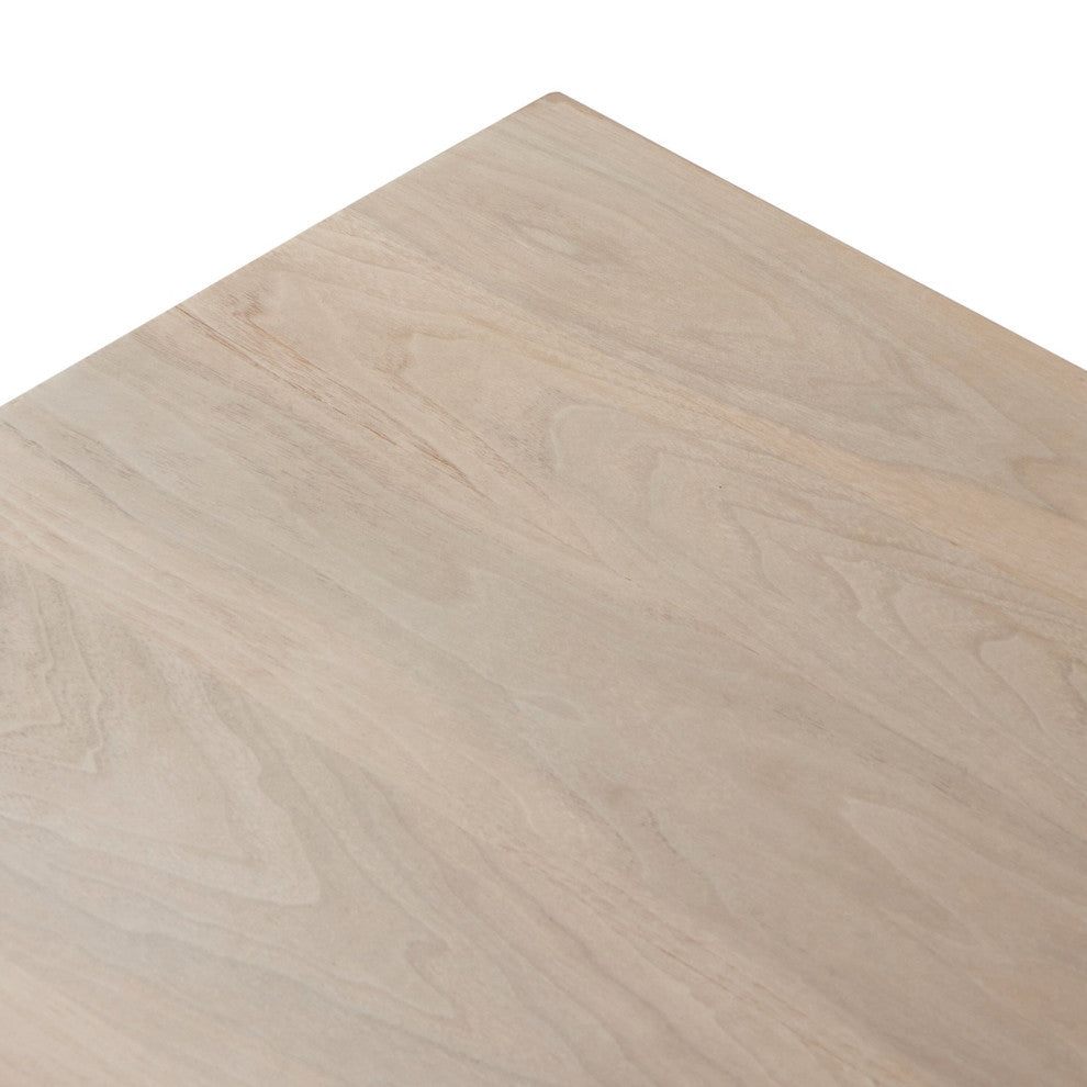 Hudson Large Square Coffee Table Ashen Walnut, Black Pine